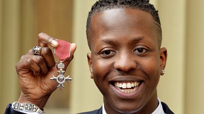 SBTV owner Jamal Edwards with his MBE medal. 