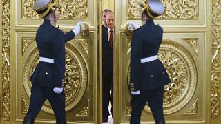 صورة أرشيفية للرئيس الروسي فلاديمير بوتين داخل الكرملين