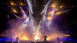 A brit Catfish and the Bottleman rockzenekar koncertje a 27. Sziget fesztiválon az óbudai Hajógyári-szigeten 2019. augusztus 12-én