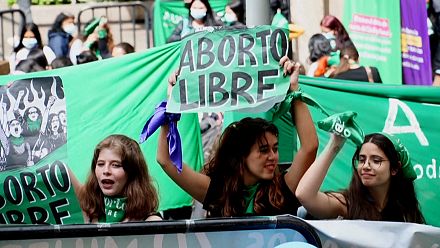 Pro-choice activists celebrate Colombia court decision to decriminalise abortion