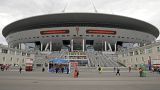 A general view of the St. Petersburg Stadium where the 2022 Champions League final on May 28 was scheduled to be staged. Photo, June 24, 2017.