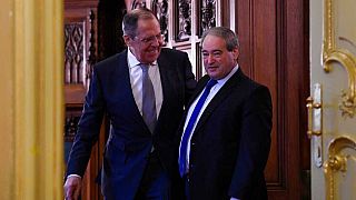 Suriye Dışişleri Bakanı Faysal Mekdad ve Rus mevkidaşı Sergey Lavrov (solda) Moskova'da buluştu