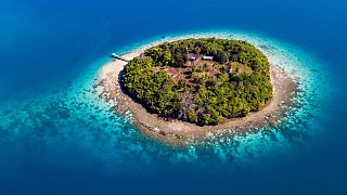 One of the many small islands of the Tonga archipelago in the Pacific Ocean.