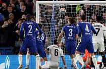 Kai Havertz marca o primeiro golo do Chelsea diante do Lille, de José Fonte