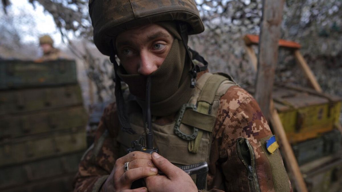 Ουκρανός στρατιώτης στο Σβίτλονταρσκ της ανατολικής Ουκρανίας
