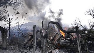Rusya'nın Ukrayna'daki füze saldırısında sivillerin yaşadığı binalar vuruldu