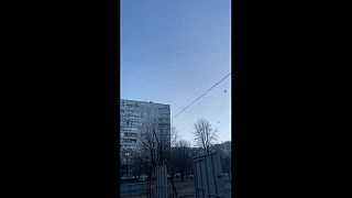 سماع صوت القصف في مقطع فيديو التقطه أحد سكان منطقة سالتوفكا في خاركيف بشرق أوكرانيا، الخميس 24 فبراير 2021