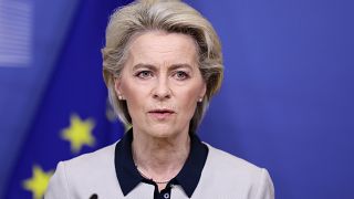 President von der Leyen said Putin was to blame for "bringing war back to Europe."