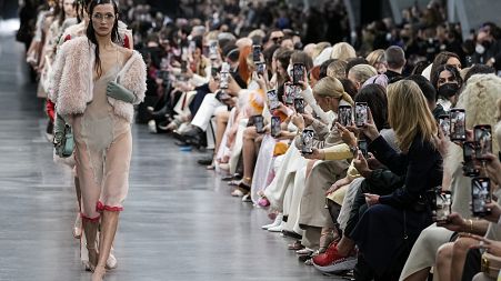 Bella Hadid leads models down the Milan runway for Fendi's show