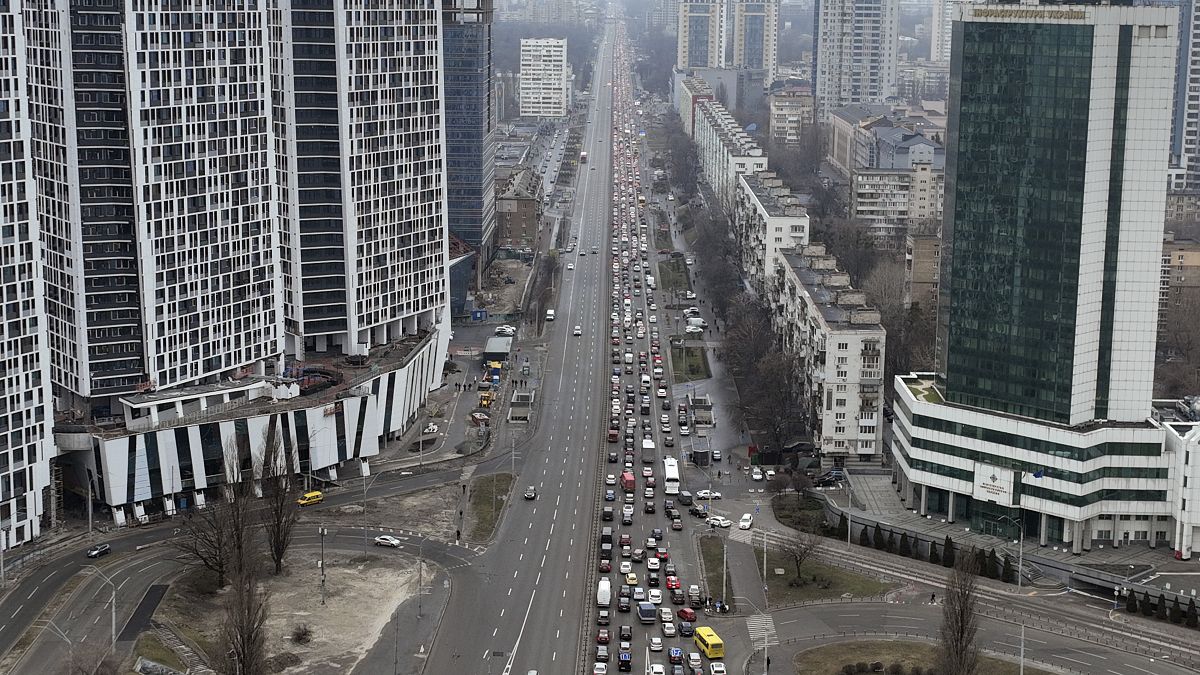 Heavy traffic in Ukraine