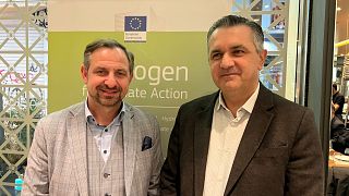 Ο CEO της Hydrogen Europe, Γιώργος Χατζημαρκάκης, και ο Περιφερειάρχης Δυτικής Μακεδονίας, Γιώργος Κασαπίδης