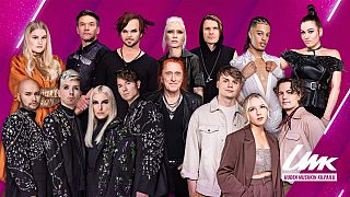 The seven acts competing to be Finland's Eurovision Song Contest entry 2022