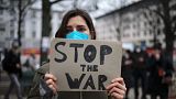 Berlin'de Ukraynalı göstericiler savaşın son bulması çağrısında bulundu