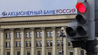 La sede del Banco Rossiya en San Petersburgo, Rusia