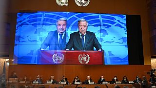 Ο Γ.Γ του ΟΗΕ Αντόνιο Γκουτέρες σε ομιλία του κατά την έναρξη των εργασιών του Συμβουλίου Ανθρωπίνων Δικαιωμάτων στη Γενεύη