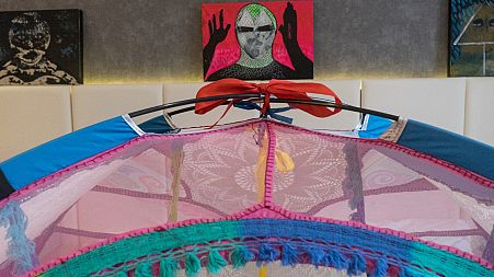 Tent in a bed by Grigoria Vryttia