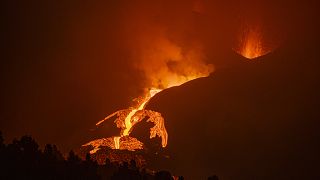 Erupción volcánica en la isla canaria de La Palma