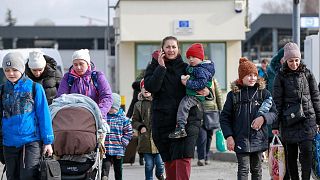 Hundreds of thousands of Ukrainians have fled to neighbouring countries like Poland since the war began.
