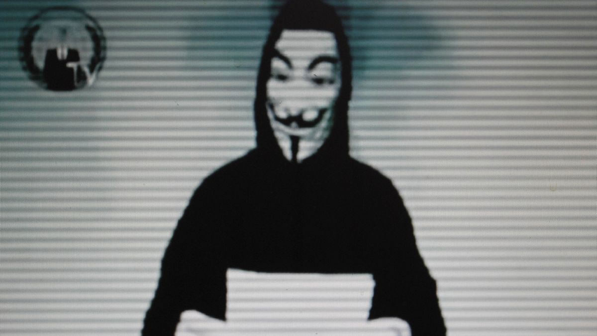 Archív felvétel: az Anonymous támadása a görög igazságügyi szervek ellen