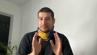 Antonio Flores, residente en Kiev, boliviano-ucraniano y desplazado por la guerra