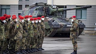 Litvanya'daki NATO birliklerinde görevli Alman askerler
