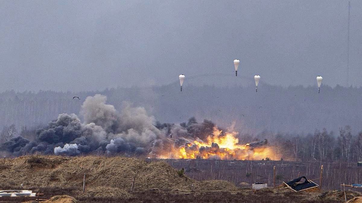 عمليات قصف خلال تدريبات عسكرية بين روسيا وبيلاروسيا 