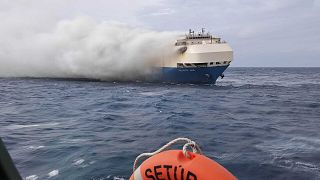 Lüks otomobil yüklü The Felicity Ace gemisi Atlas Okyanusu'nda çıkan yangın sonrası battı
