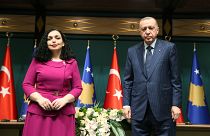 Kosova Cumhurbaşkanı Vjosa Osmani ve Cumhurbaşkanı Recep Tayyip Erdoğan Ankara'da biraraya geldi
