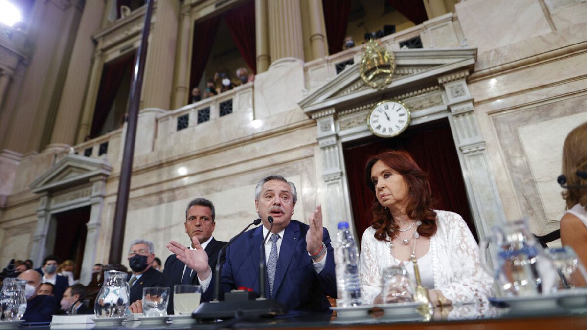 El presidente de Argentina inaugura el periodo legislativo en el Congreso