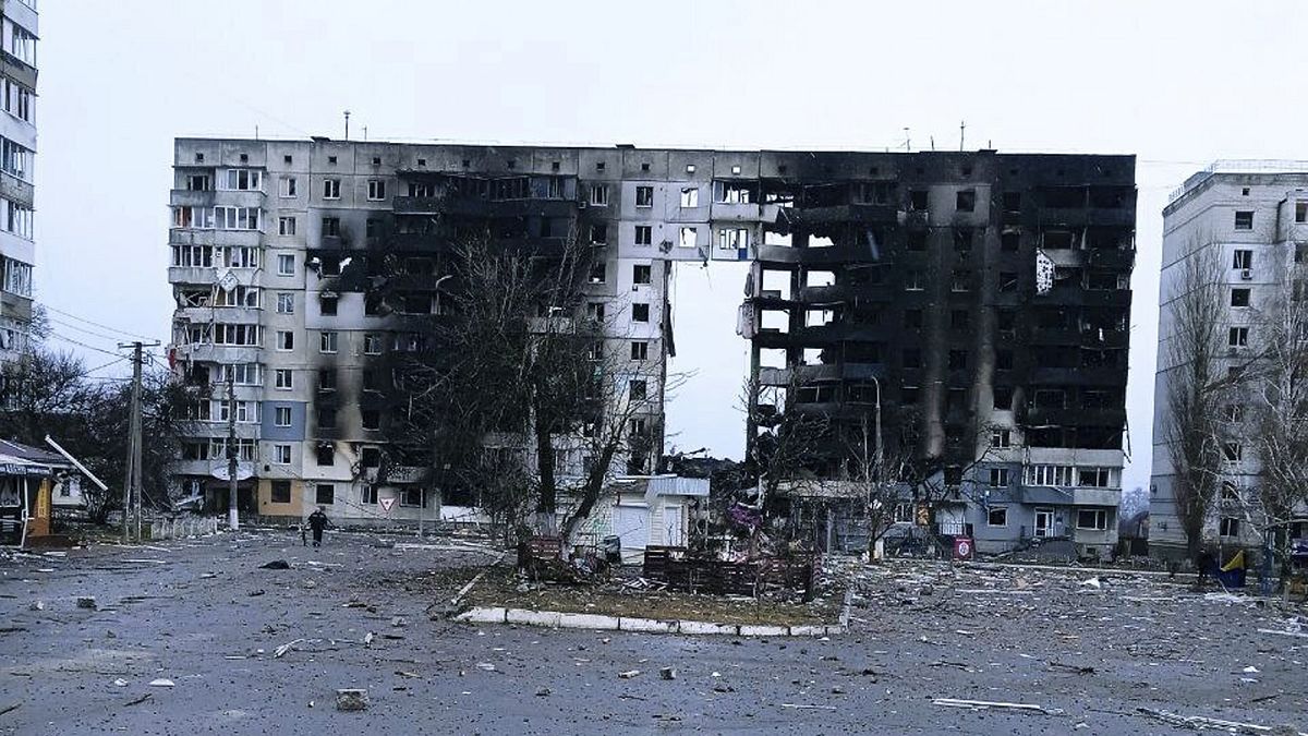 Последствия боёв за Бородянку в Киевской области, 3 марта 2022