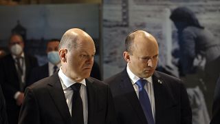 Almanya Başbakanı Olaf Scholz ve İsrail Başbakanı Naftali Bennett