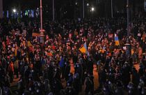 Miles de manifestantes  reunidos en Múnich que reclaman "Paz en Europa y solidaridad con Ucrania.