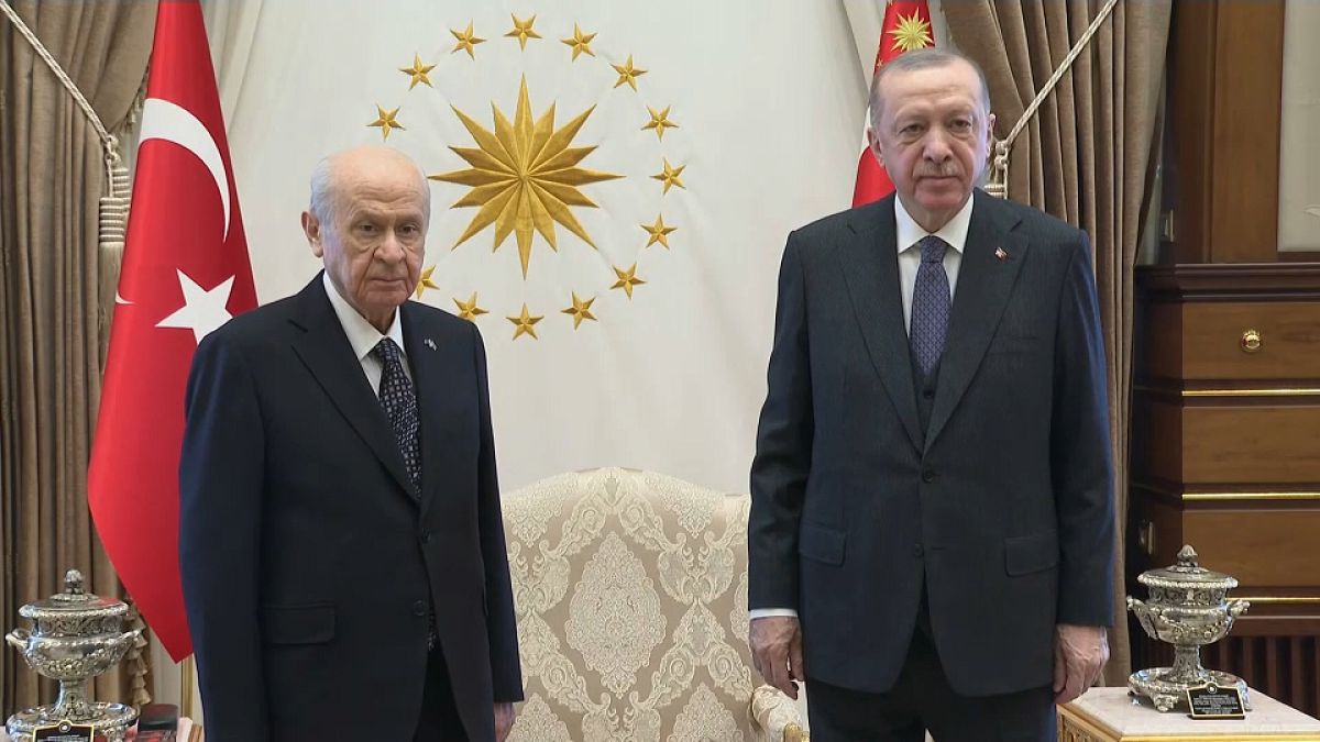 Cumhurbaşkanı Erdoğan ile MHP Genel Başkanı Bahçeli bir araya geldi