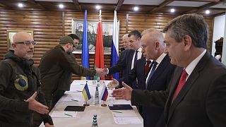 Az orosz és az ukrán küldöttség tárgyalásának második fordulóján
