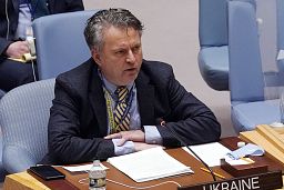 Ukraine's UN Ambassador Sergiy Kyslytsya addresses the UN Security Council, Friday, 4 March, 2022. Ukraine's UN Ambassador Sergiy Kyslytsya addresses the UN Security Council, Friday, 4 March, 2022.