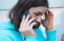 Marta Dropa, one of the volunteers coordinating the delivery of aid from France to Ukraine. Lyon, France. March 2022