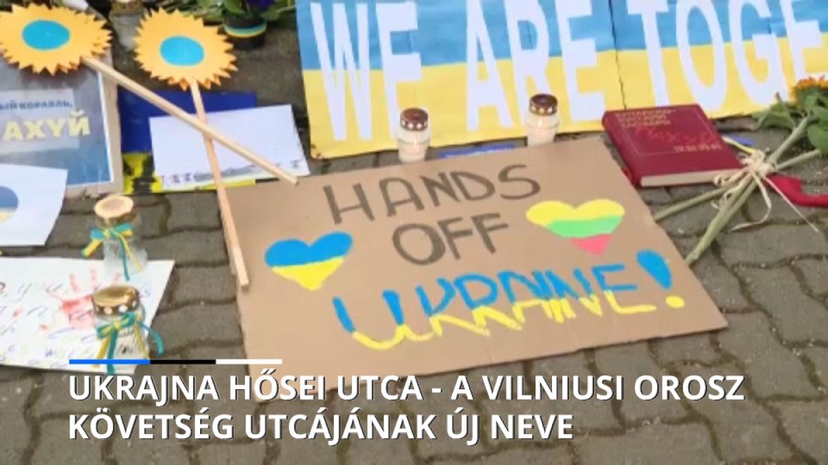 Az Ukrajna hősei utca Vilniusban