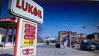 Eine Lukoil-Tankstelle in den USA