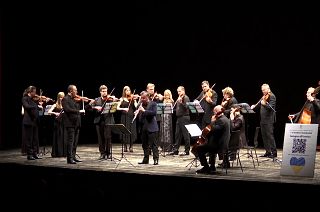 Musicians in a Ukrainian chamber ensemble stuck in Italy after the Russian invasion of their homeland hold back their tears as they play for peace
