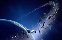 Space junk is on its way to the moon.