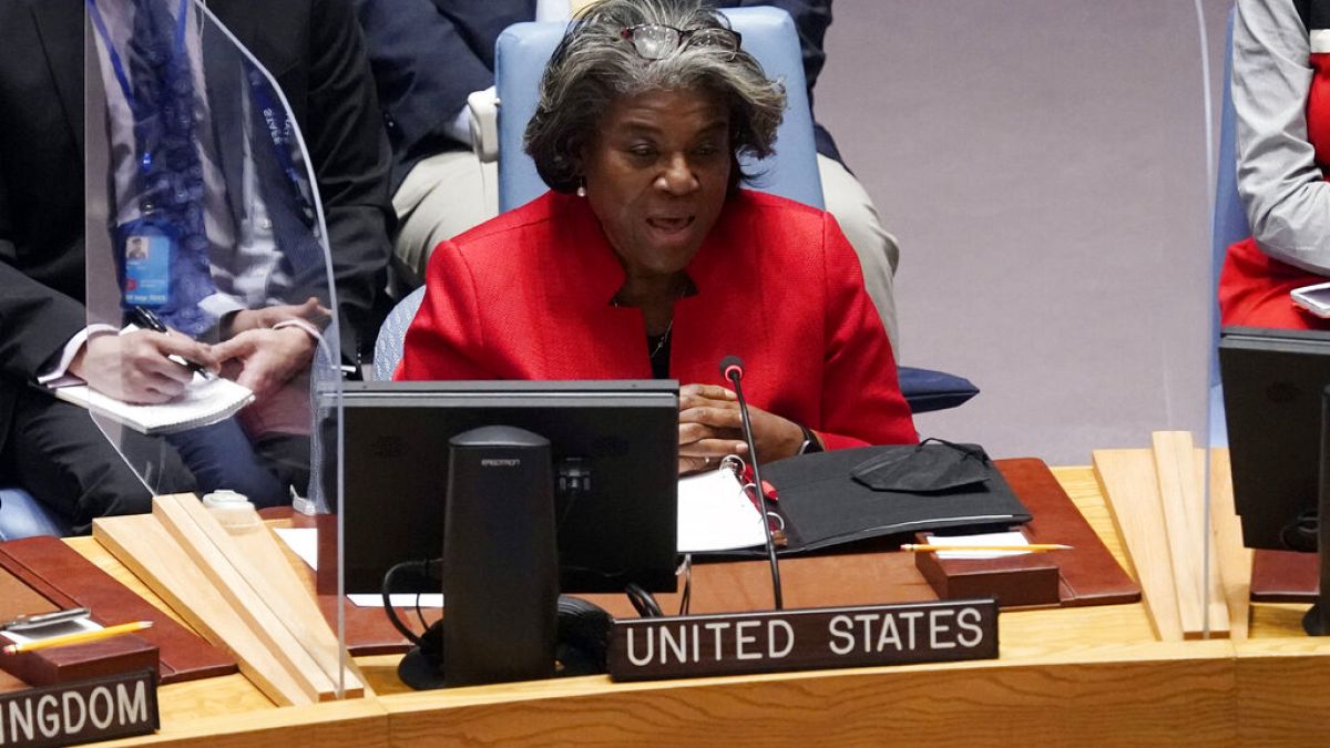 UN-Botschafterin Greenfield nahm für die USA an der Sondersitzung teil