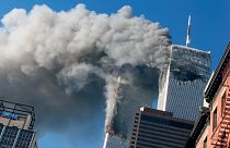 برج‌های دوقلوی آمریکا در زمان حملات یازده سپتامبر