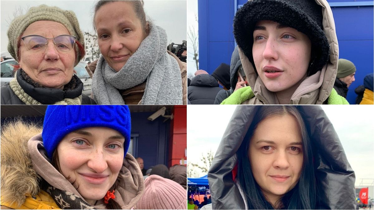 The Ukrainian refugees Euronews met at the Polish border city of Przemyśl 