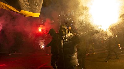 Oroszországot támogató tüntetés Belgrádban