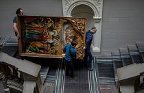 تلاش برای تخلیه موزه آندری شپتیتسکی در شهر لویو اوکراین