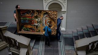 تلاش برای تخلیه موزه آندری شپتیتسکی در شهر لویو اوکراین