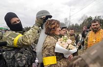 Esküvő a háború napjaiban Ukrajnában