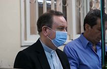 Gustavo Oscar Zanchetta durante el juicio en Salta, provincia del norte de Argentina