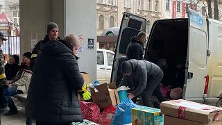 Centro cultural de Lviv é hoje um polo de ajuda humanitária