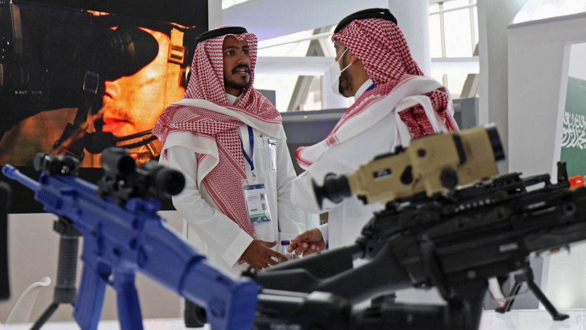 صورة من داخل معرض الدفاع في العاصمة السعودية الرياض
